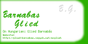 barnabas glied business card