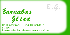 barnabas glied business card